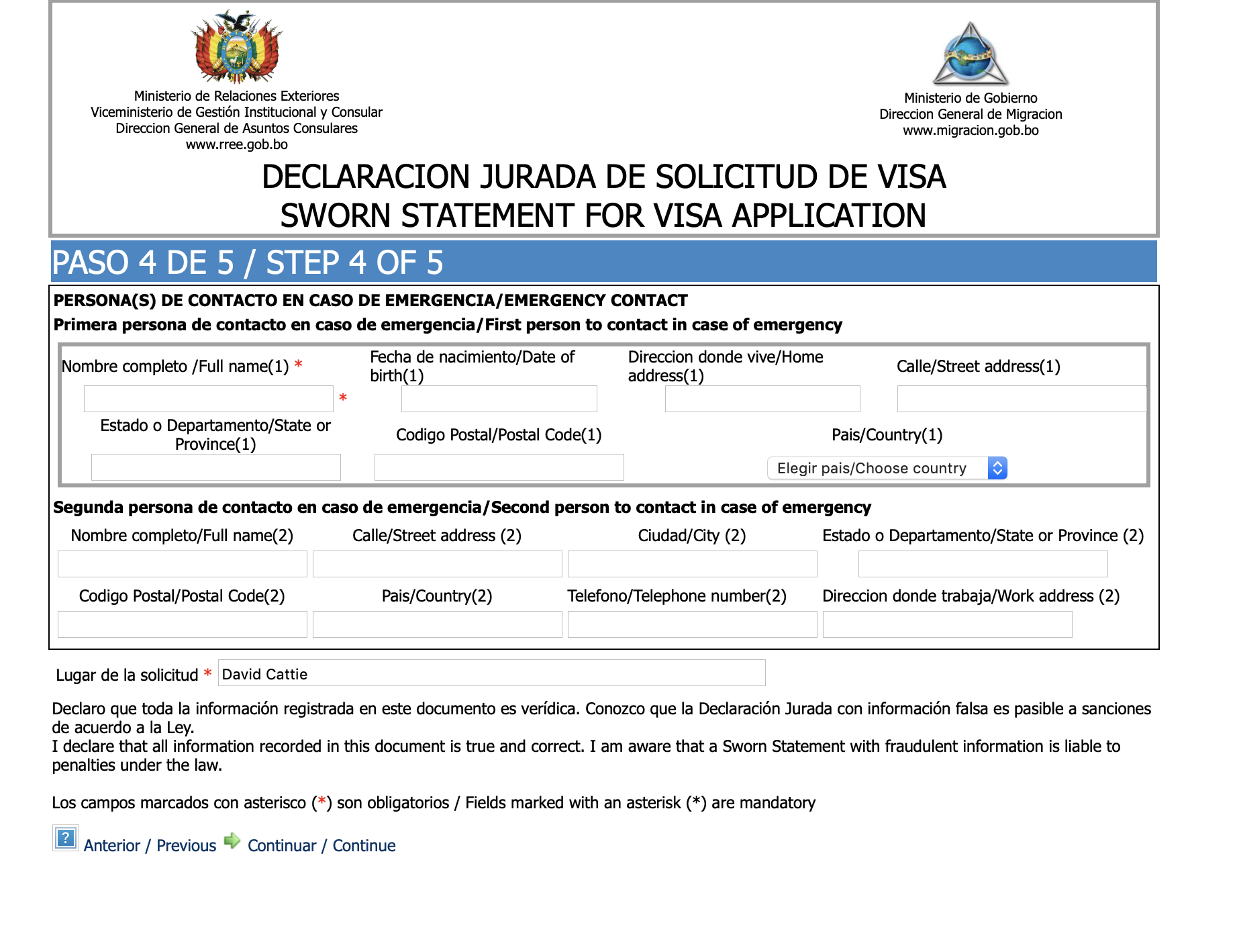 How To Get A Bolivian Visa As A US Citizen Truth Of Traveling   Screen Shot 2019 06 30 At 3.55.31 PM 