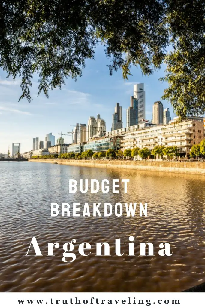 average travel costs in argentina