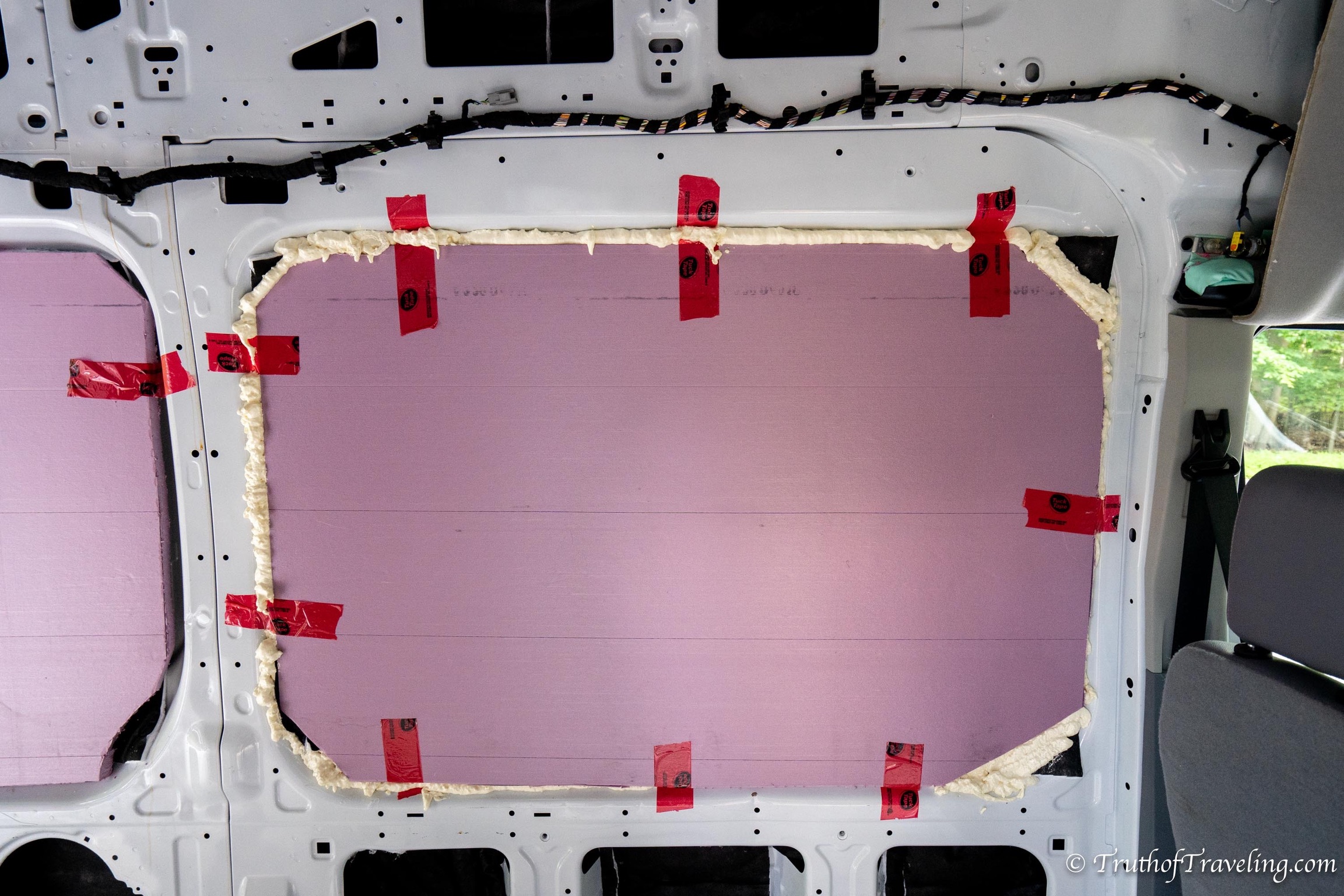 Layers of Insulation in van conversion