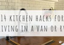 Kitchen hacks for van living graphicai